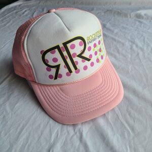 Rockstar Energy Pink and White Cap Trucker Hat 2000s Baddie Jersey Girl